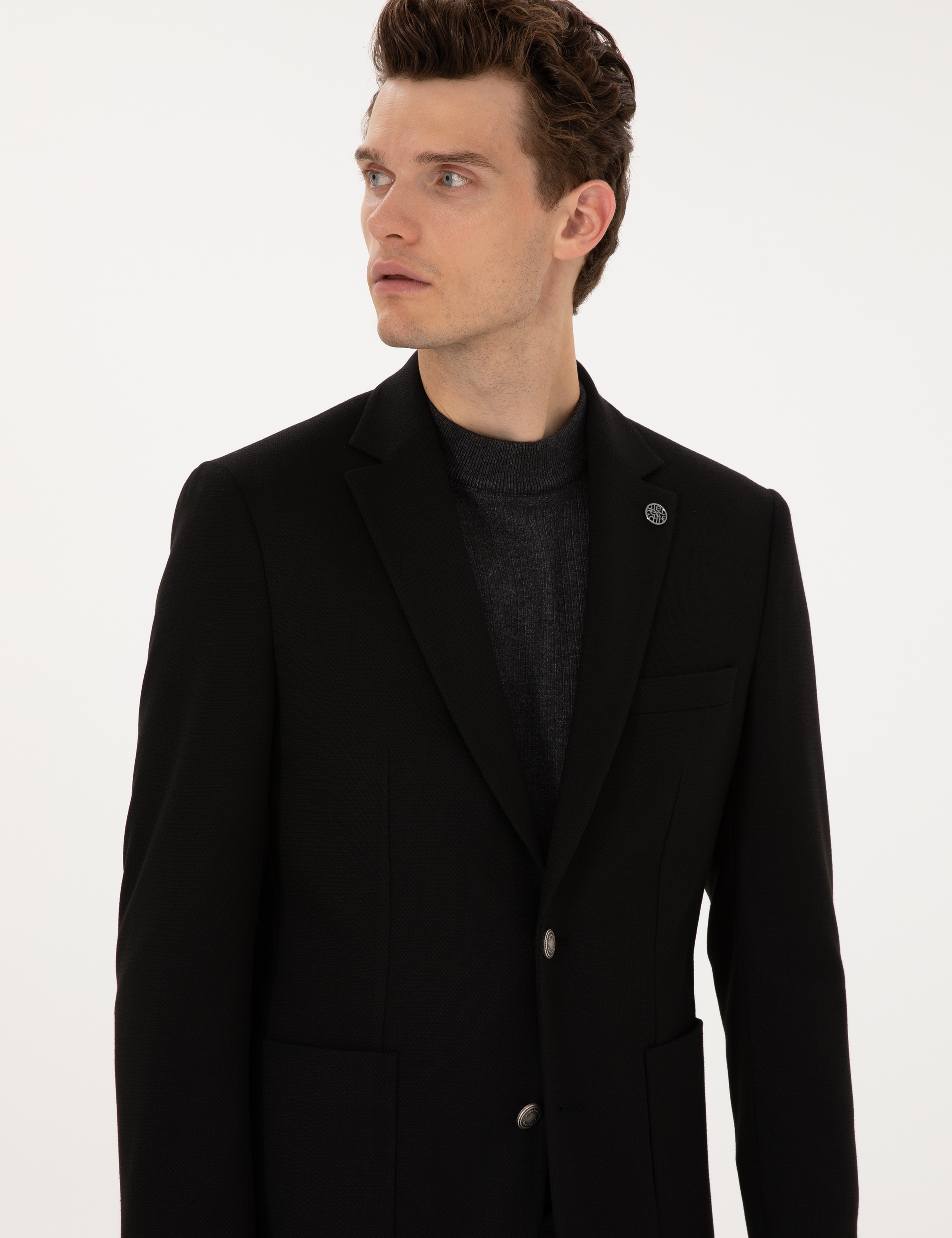 Siyah Slim Fit Ceket