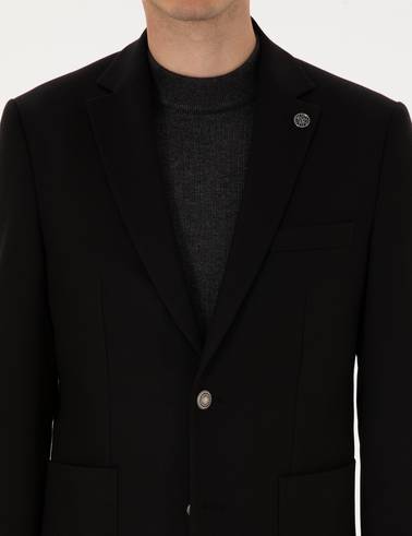 Siyah Slim Fit Ceket