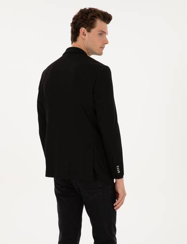 Siyah Slim Fit Ceket