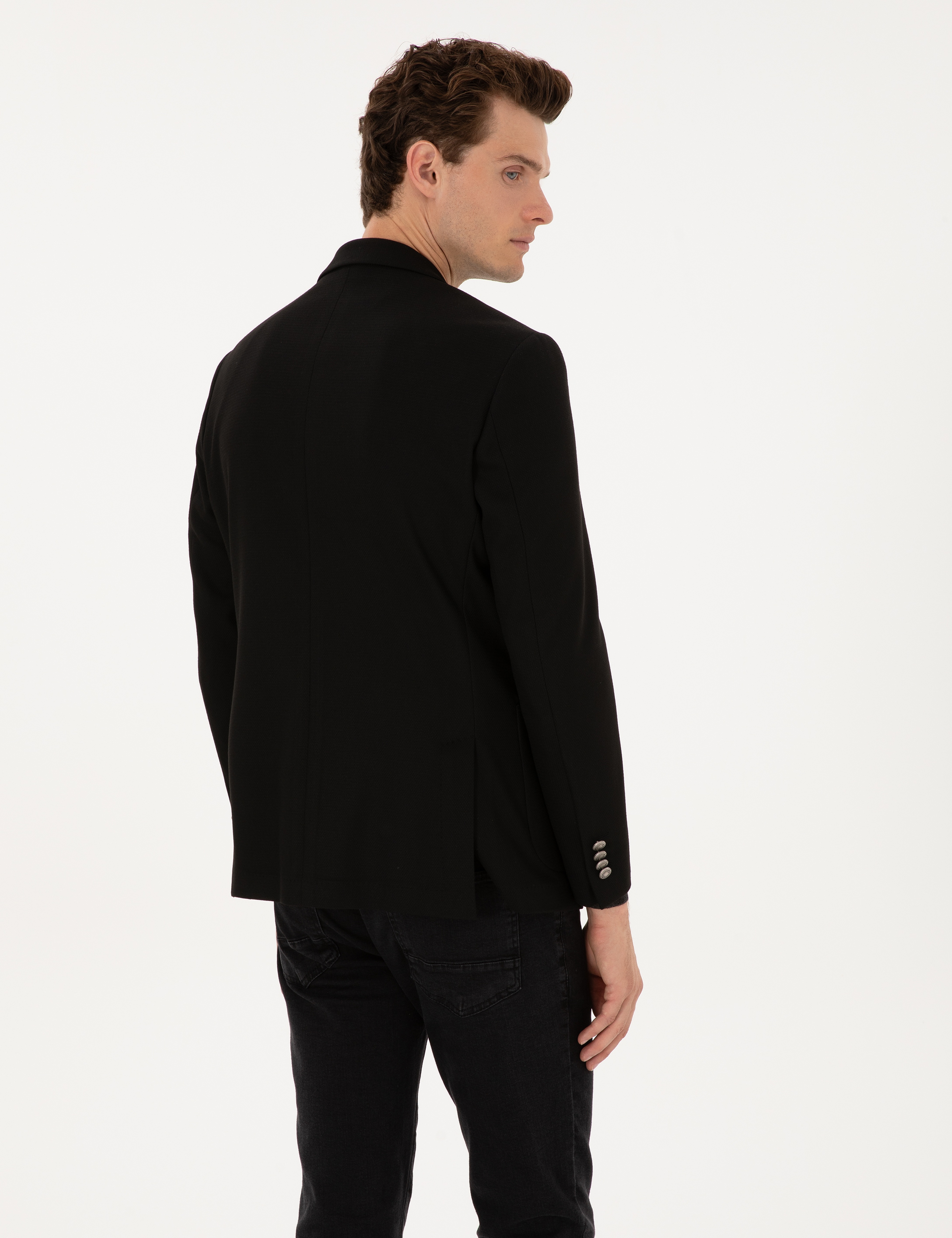 Siyah Slim Fit Ceket