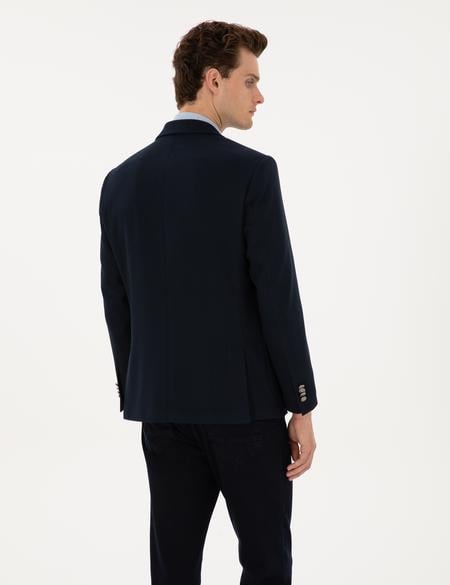Lacivert Slim Fit Ceket - 50313971119