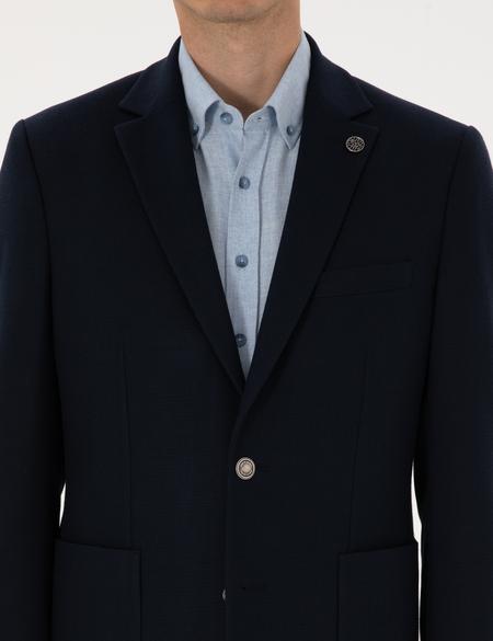 Lacivert Slim Fit Ceket - 50313971119