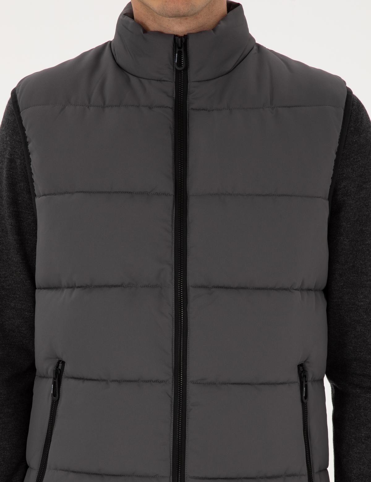 Gri Dolgulu Şişme Yelek - 50313937006