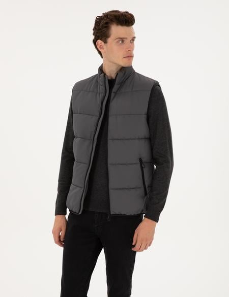 Gri Dolgulu Şişme Yelek - 50313937006