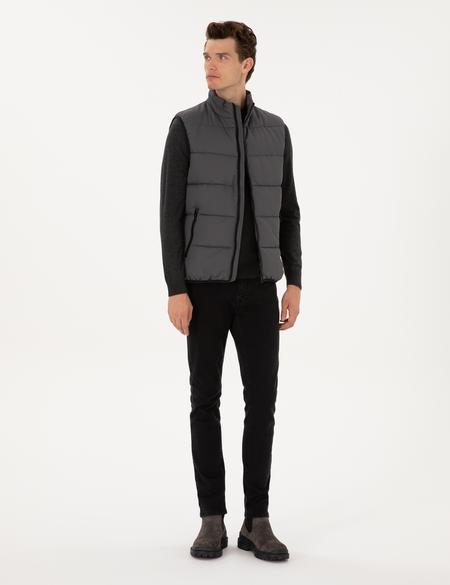 Gri Dolgulu Şişme Yelek - 50313937006