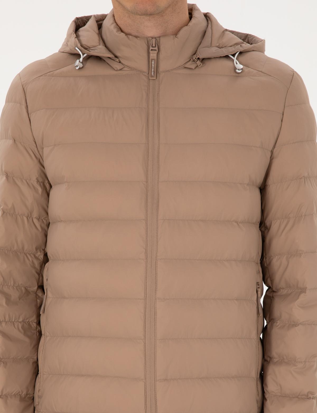 Vizon Kapitone Kapüşonlu Mont - 50310193047