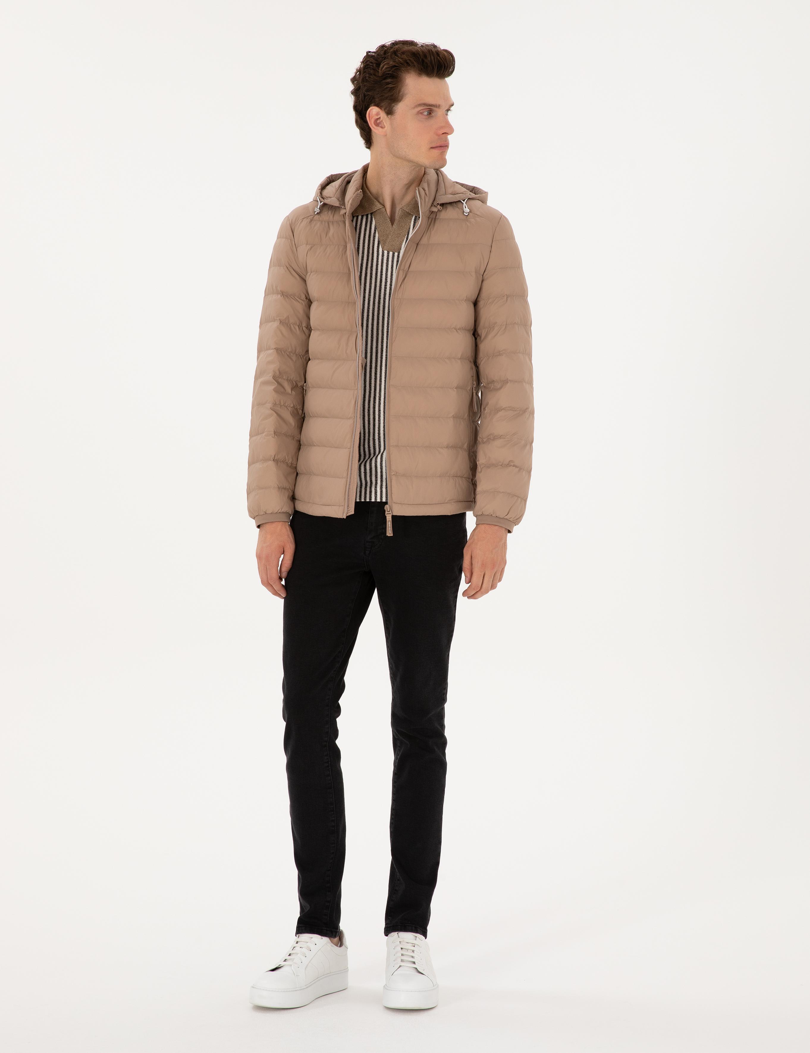 Vizon Kapitone Kapüşonlu Mont