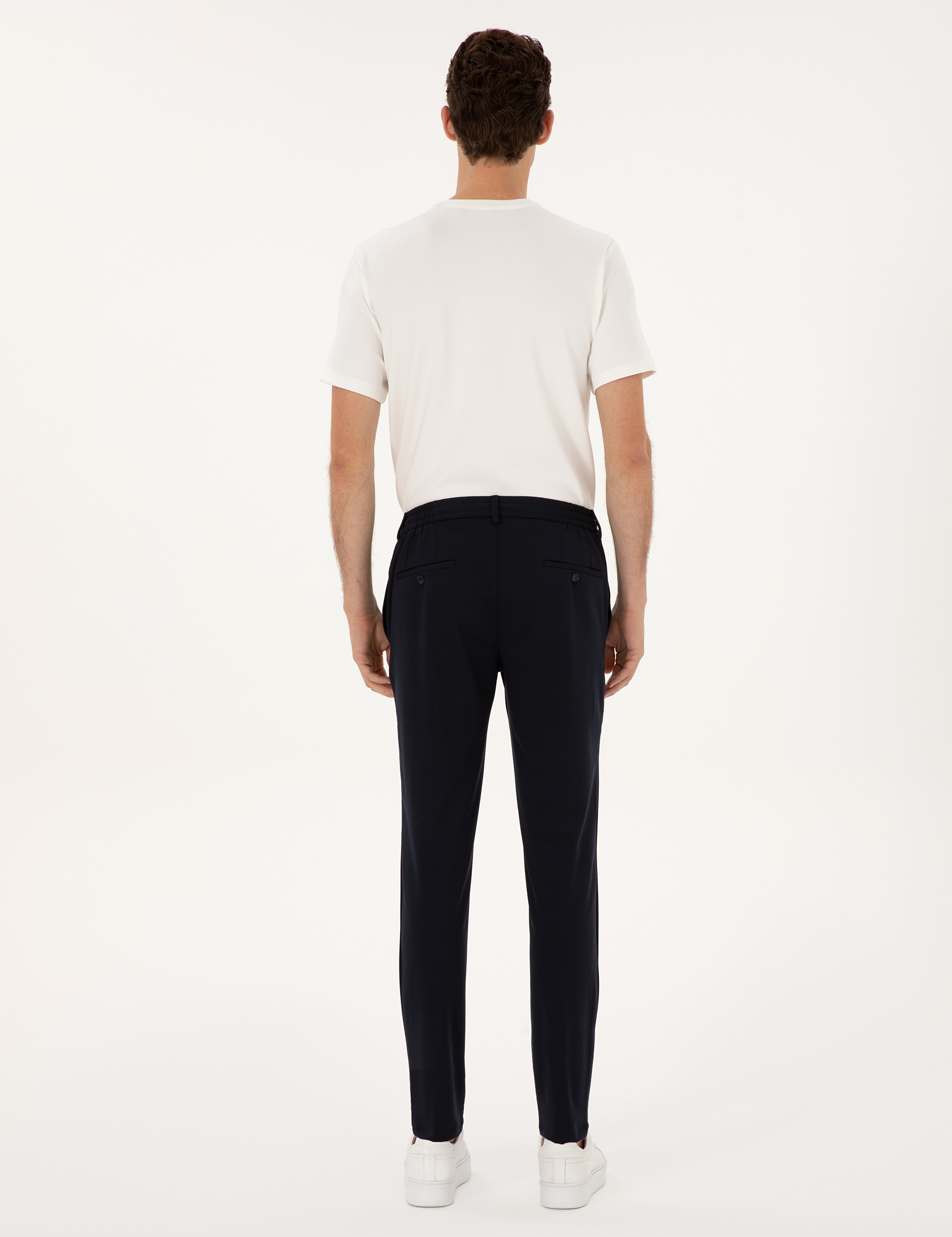 Lacivert Slim Fit Klasik Jogger Pantolon - Image 4