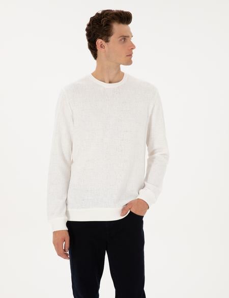 Ekru Regular Fit Sweatshirt - 50313944004