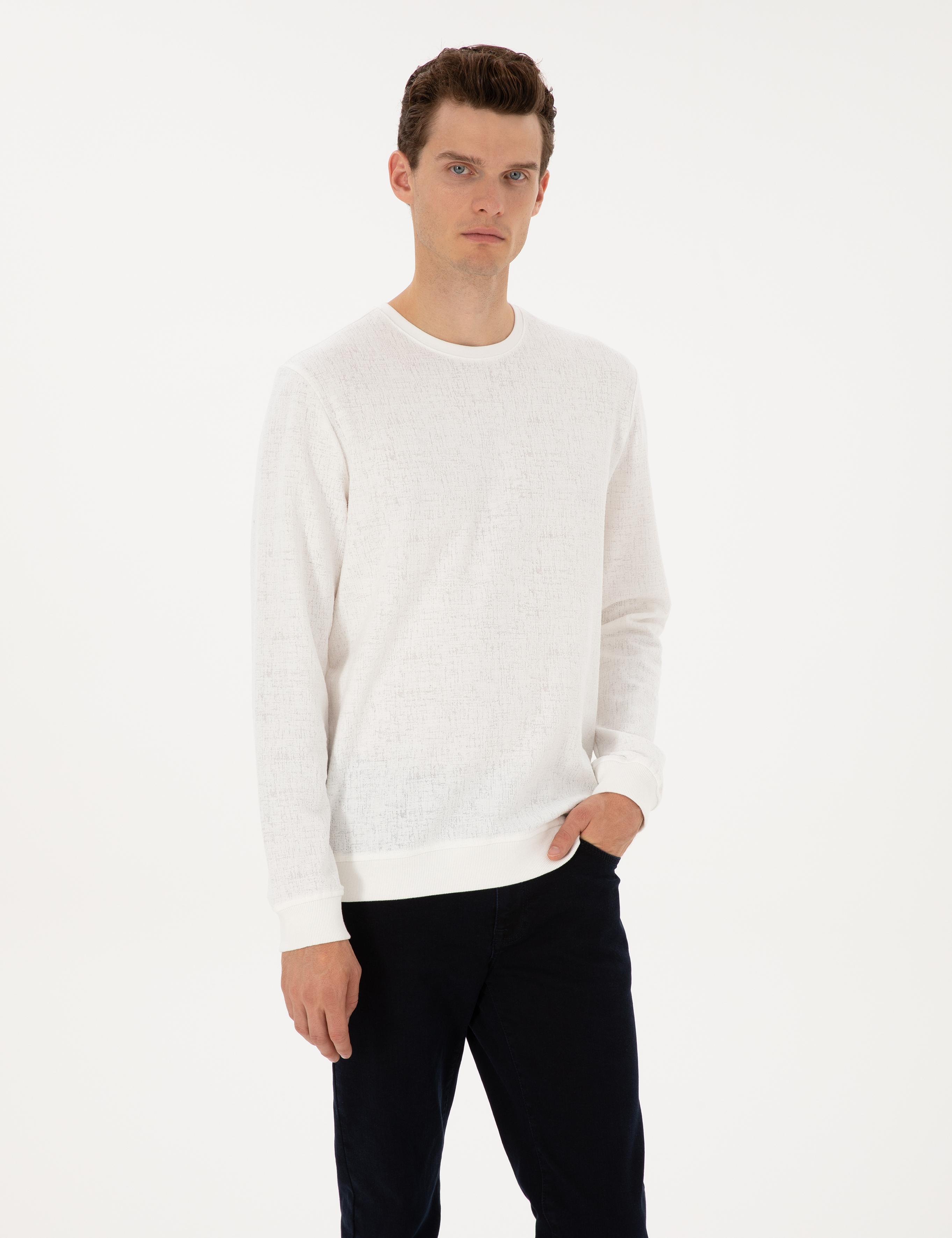 Ekru Regular Fit Sweatshirt