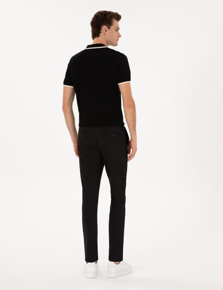 Siyah Slim Fit Klasik Jogger Pantolon - 50317618024