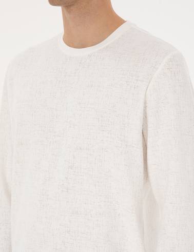 Ekru Regular Fit Sweatshirt