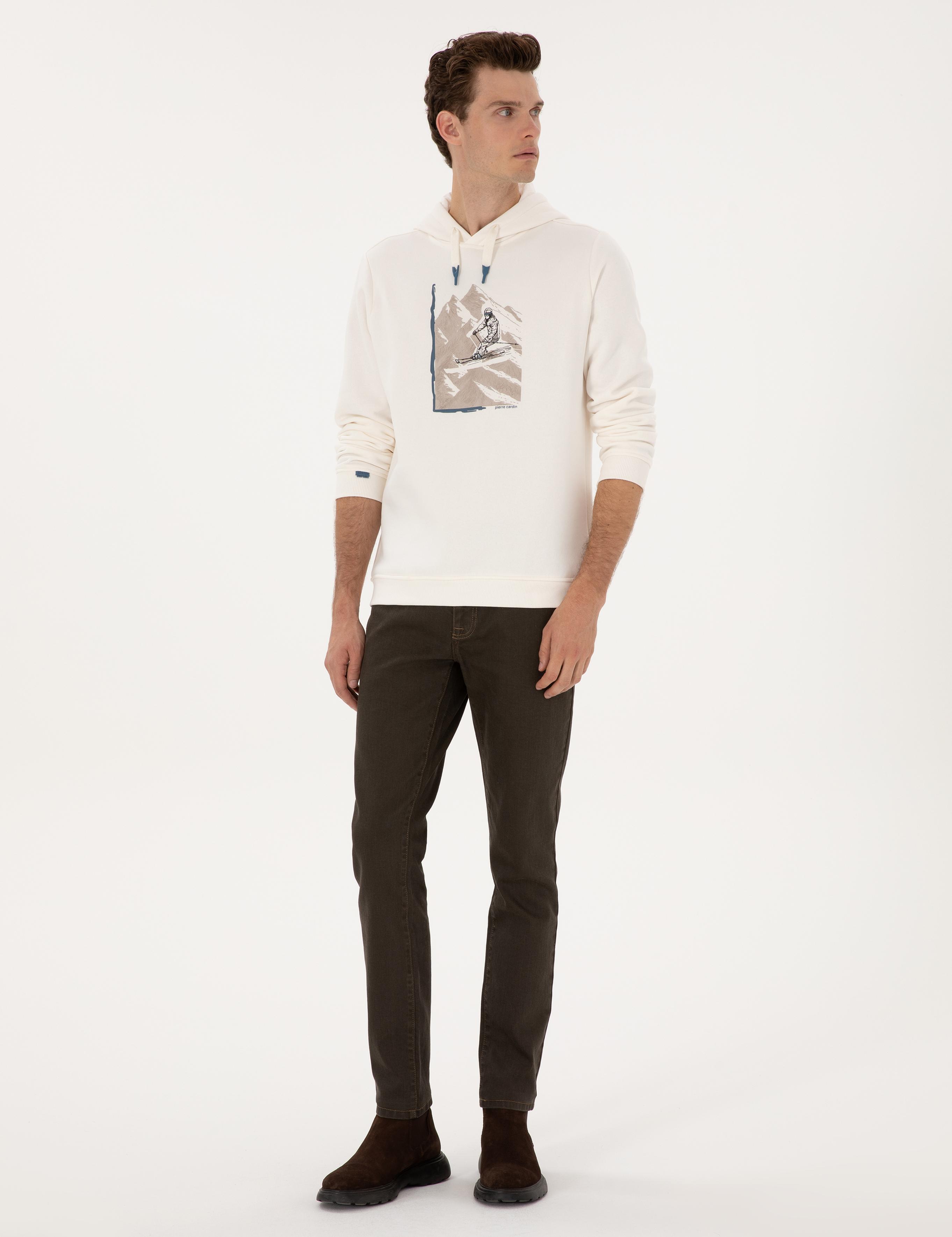 Kahverengi Slim Fit Jean Pantolon