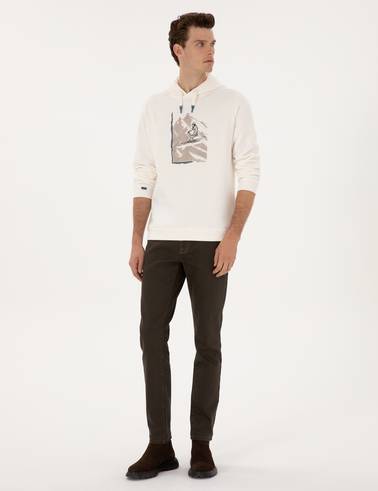 Kahverengi Slim Fit Jean Pantolon