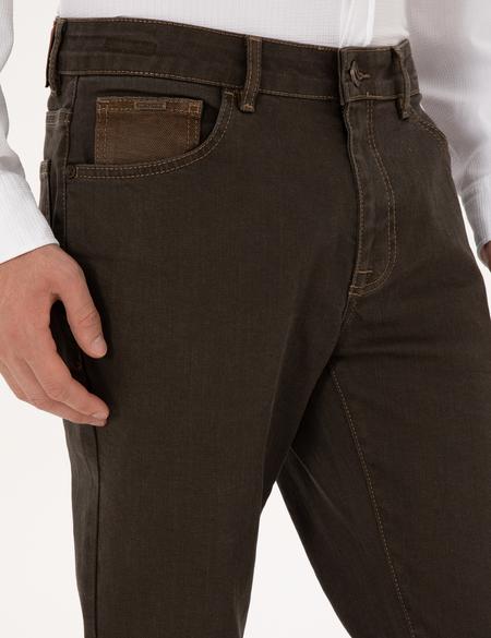 Kahverengi Slim Fit Jean Pantolon - 50315302016