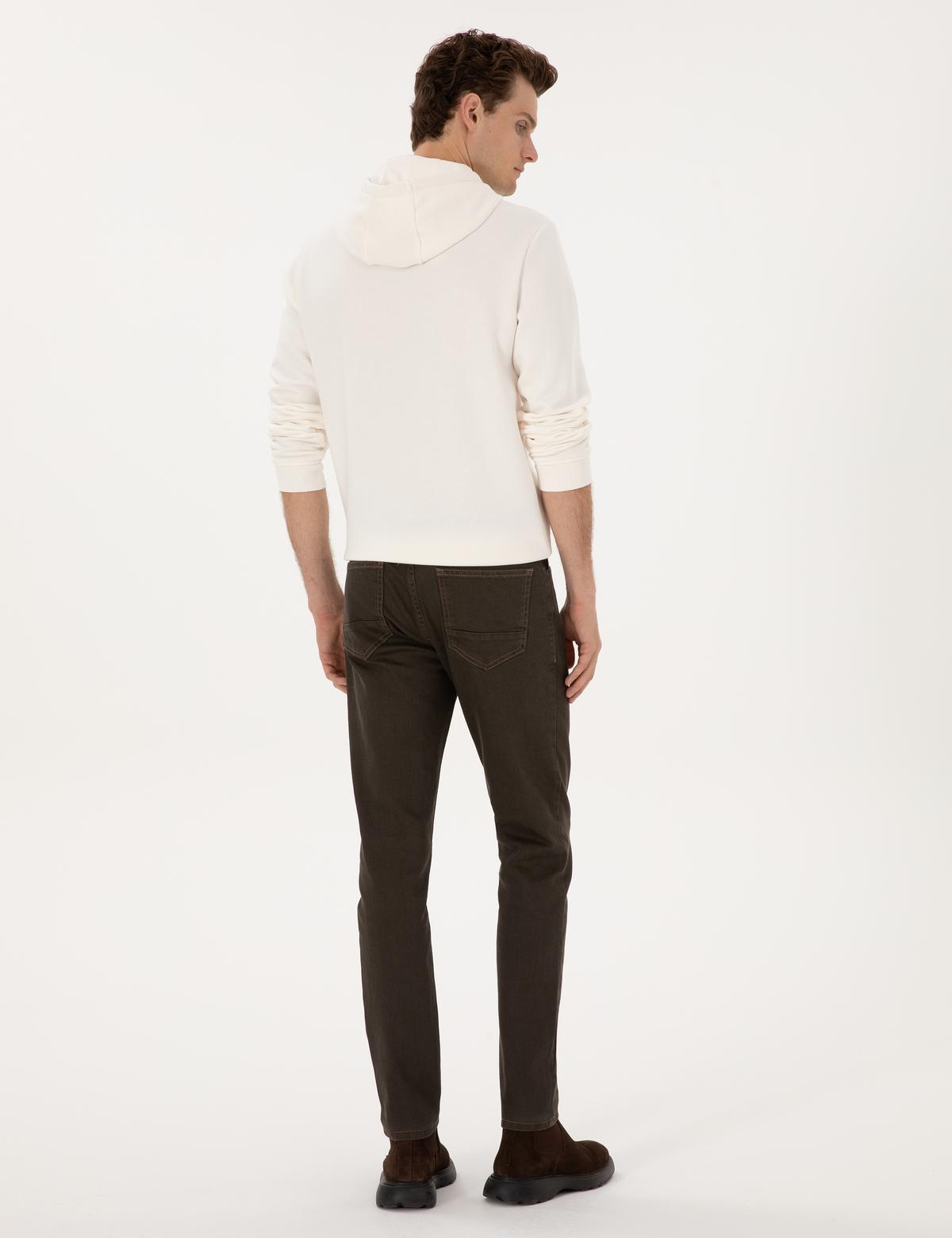 Kahverengi Slim Fit Jean Pantolon - 50315302016
