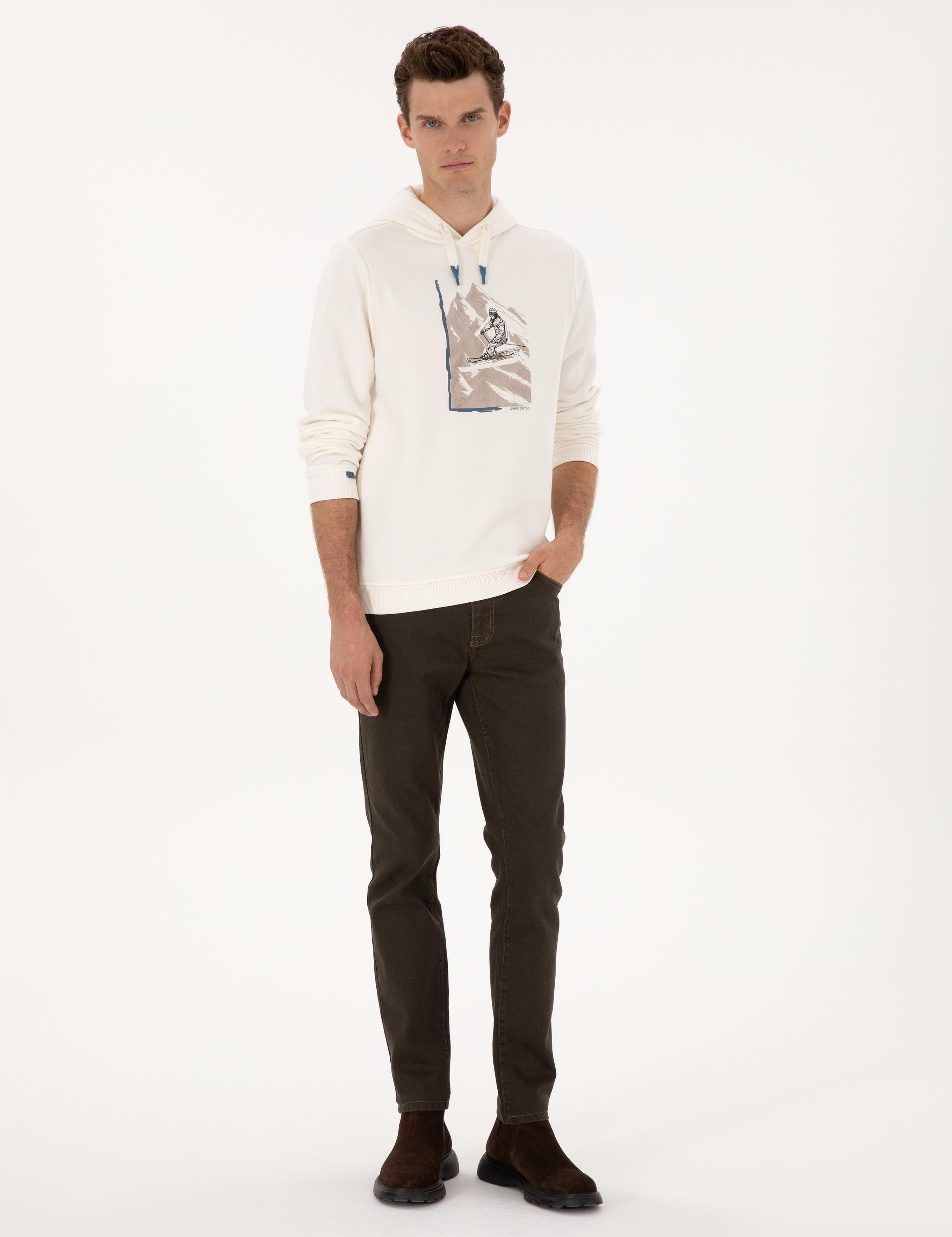 Kahverengi Slim Fit Jean Pantolon