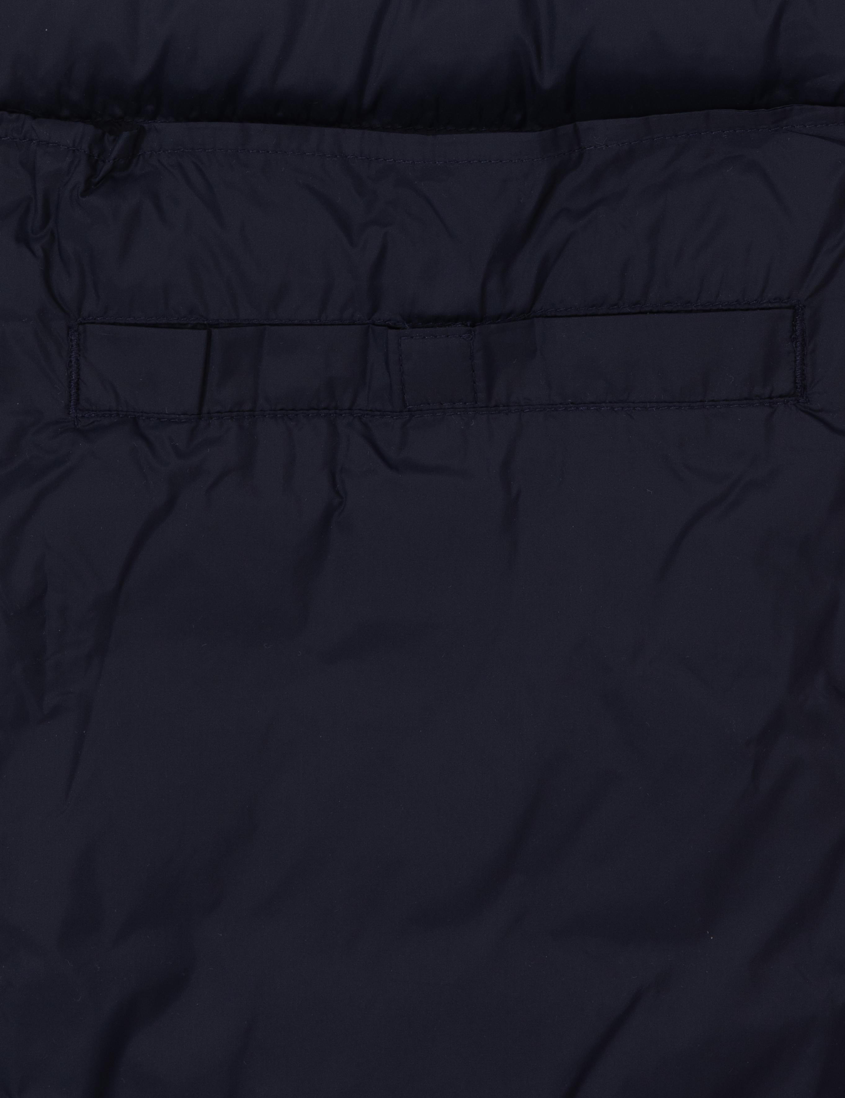 Lacivert Kapitone Kapüşonlu Mont