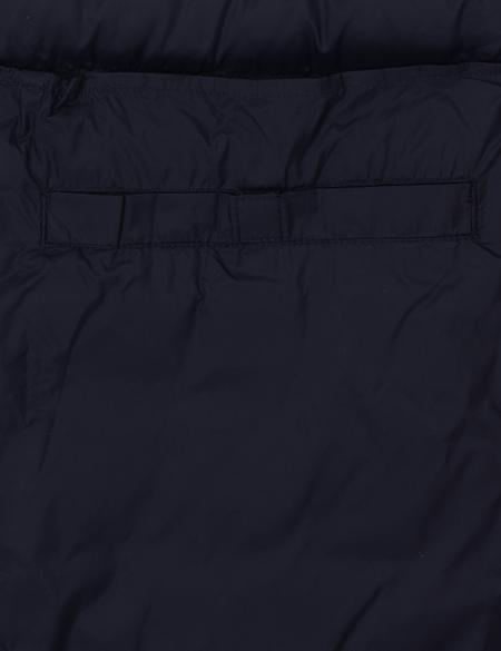 Lacivert Kapitone Kapüşonlu Mont - 50310193014