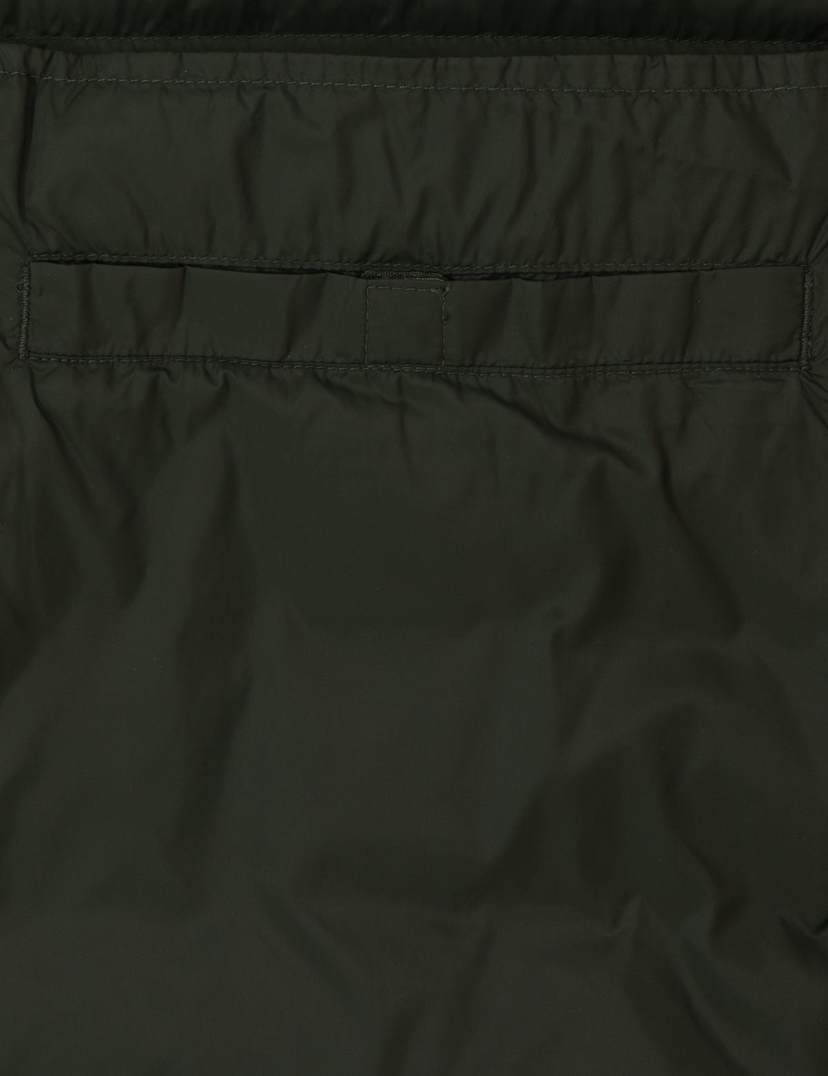 Koyu Haki Kapitone Kapüşonlu Mont - 50310193022