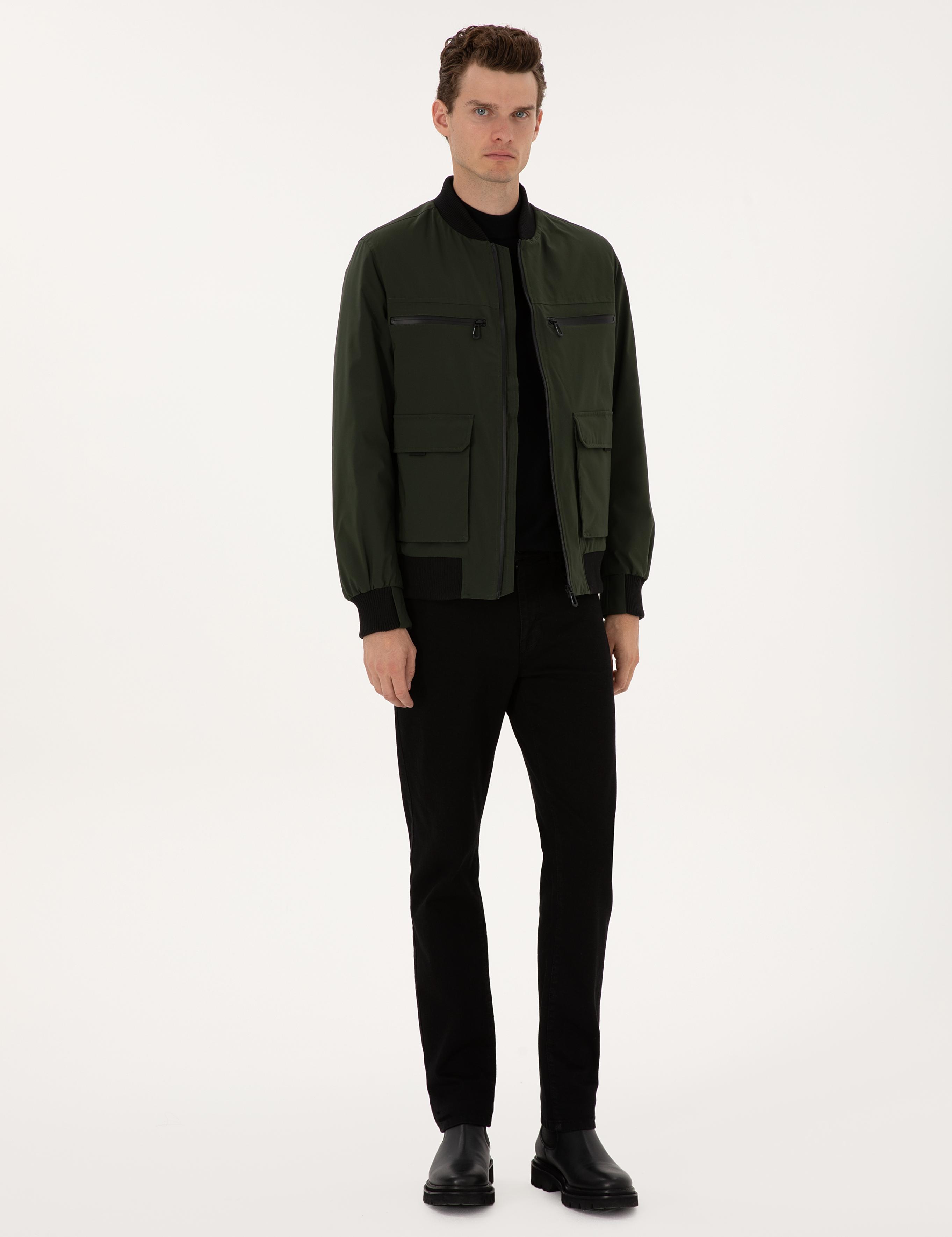 Koyu Haki Regular Fit Mont