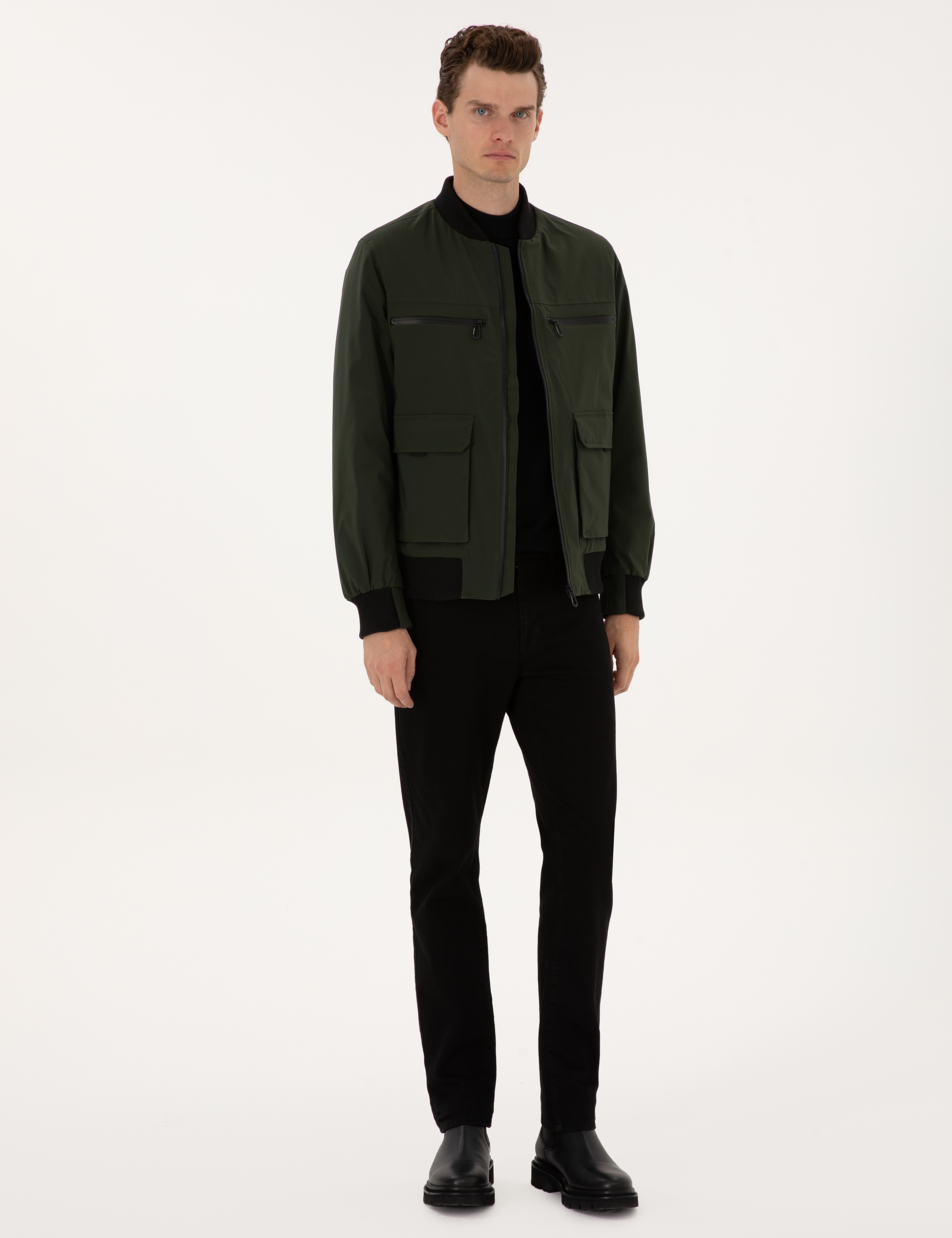 Koyu Haki Regular Fit Mont