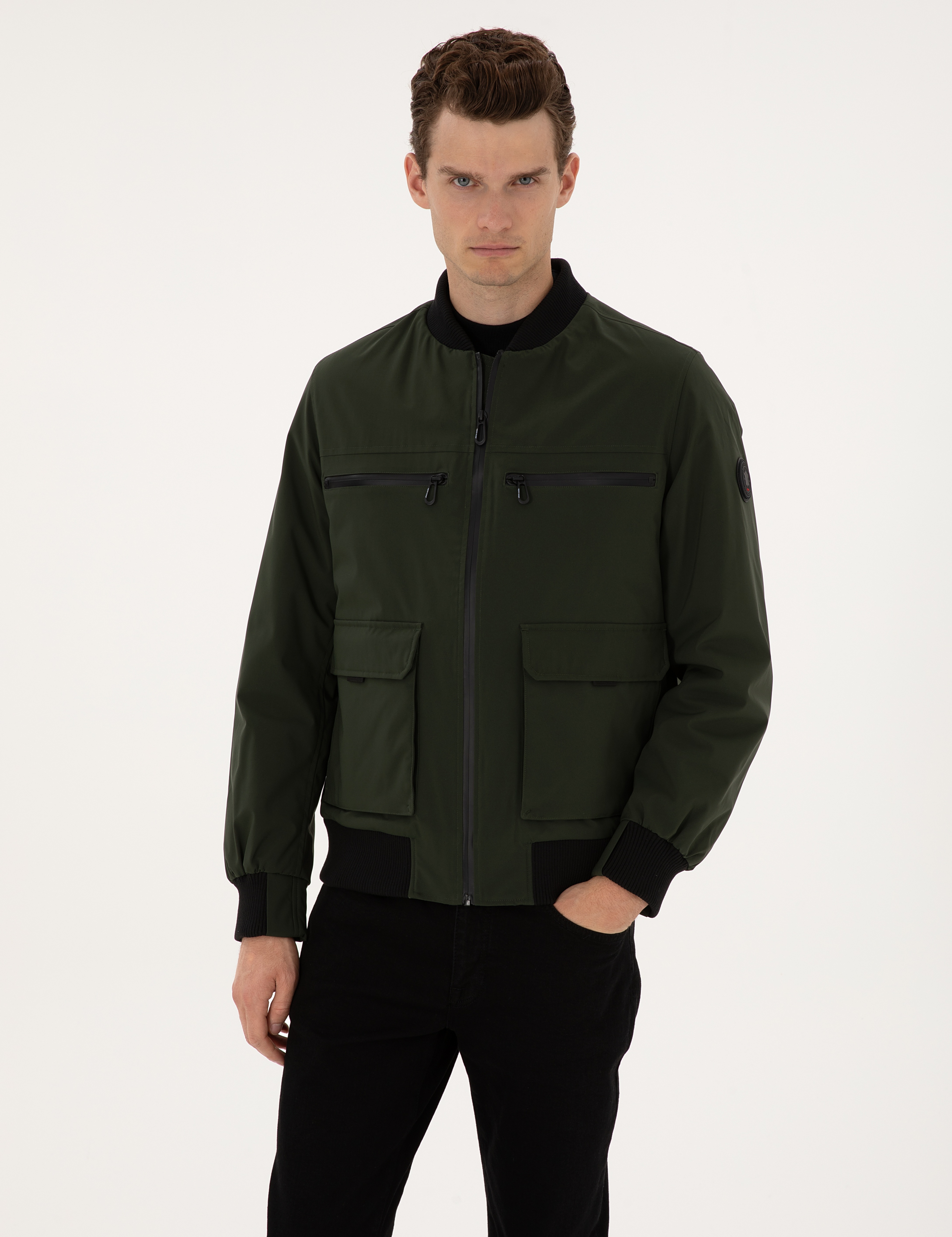 Koyu Haki Regular Fit Mont - Image 1