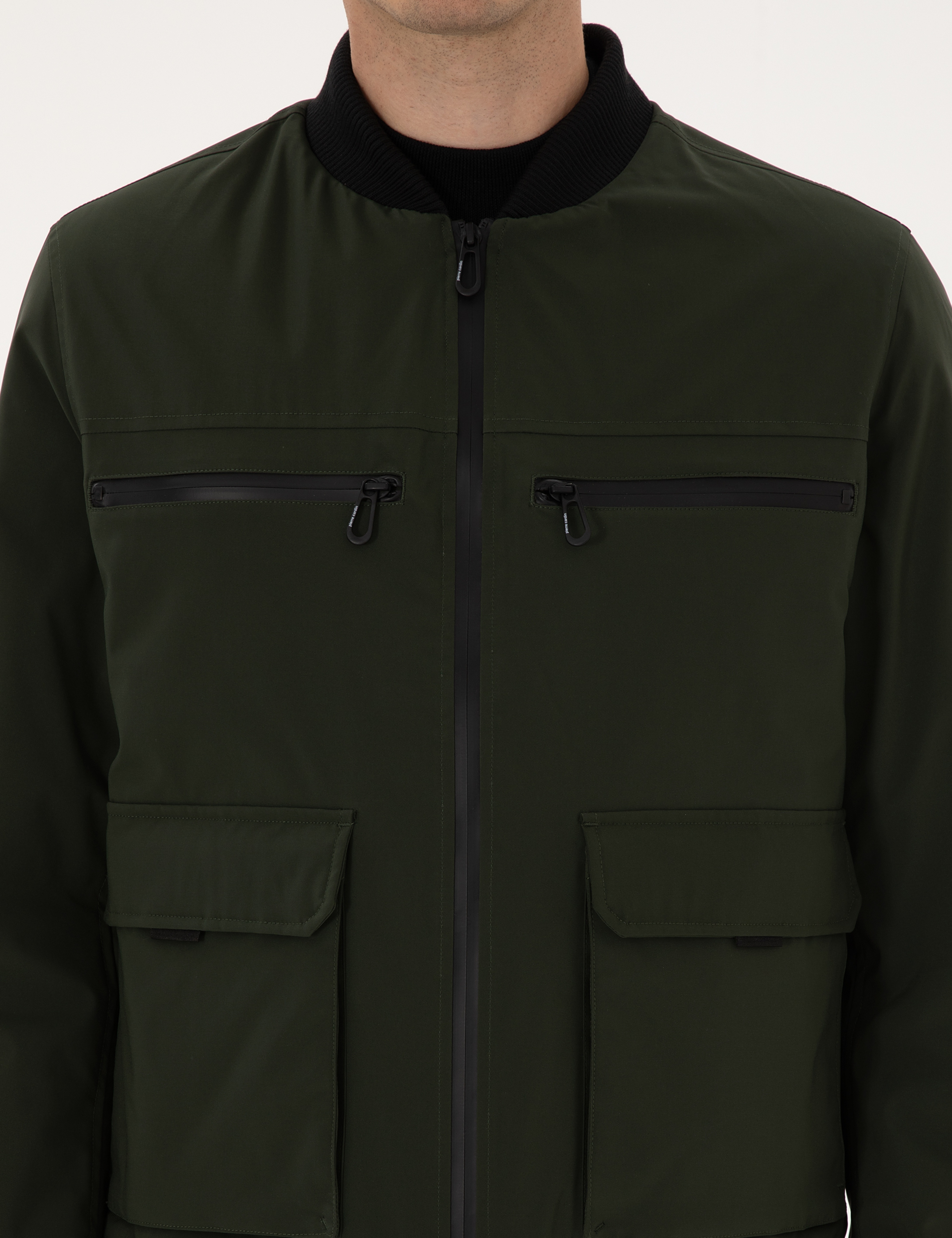 Koyu Haki Regular Fit Mont - Image 7