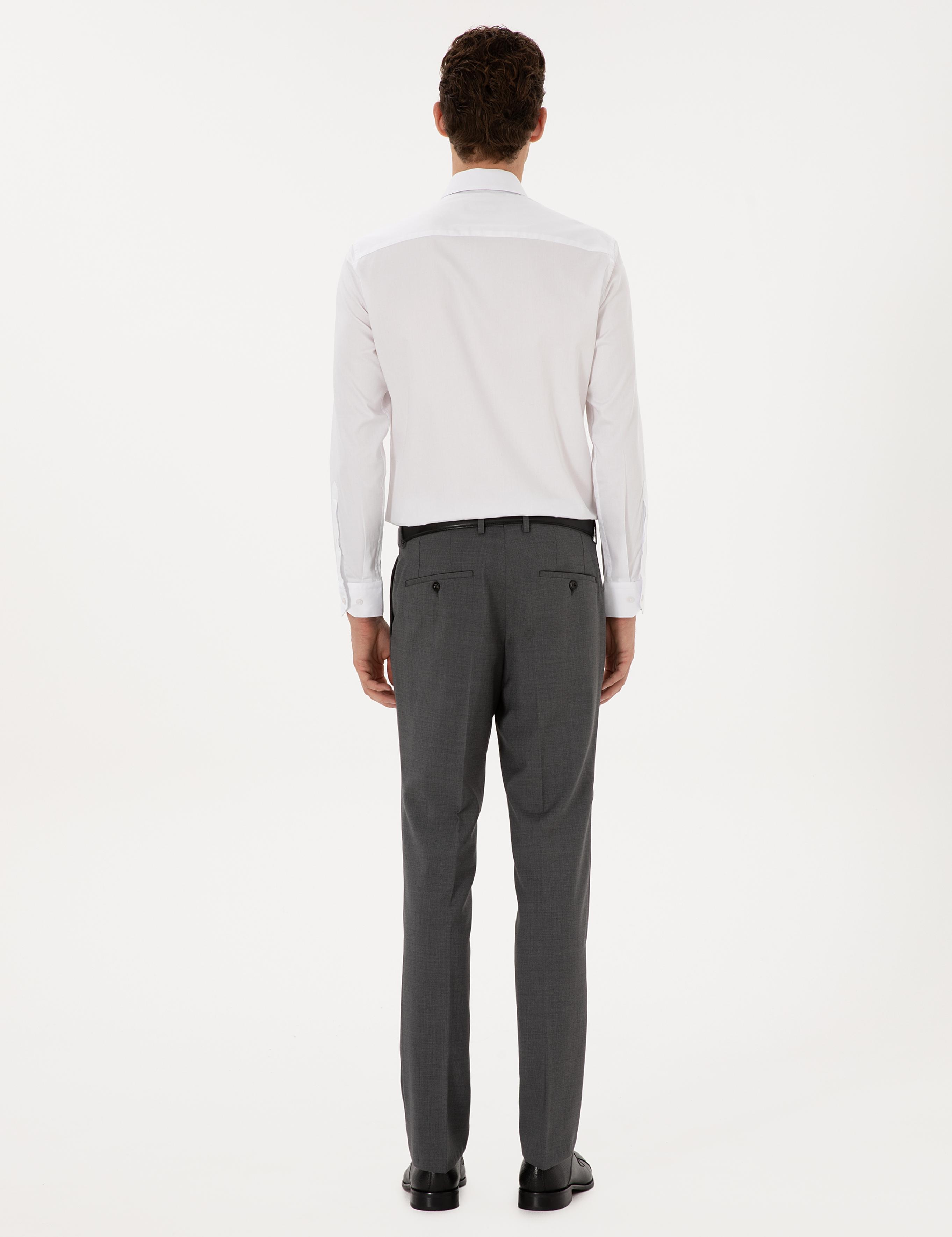 Füme Slim Fit Kumaş Pantolon