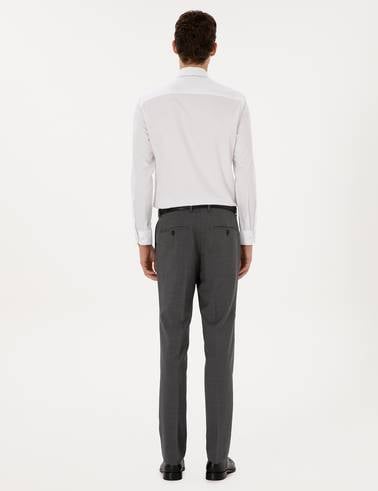 Füme Slim Fit %100 Yün Kumaş Pantolon