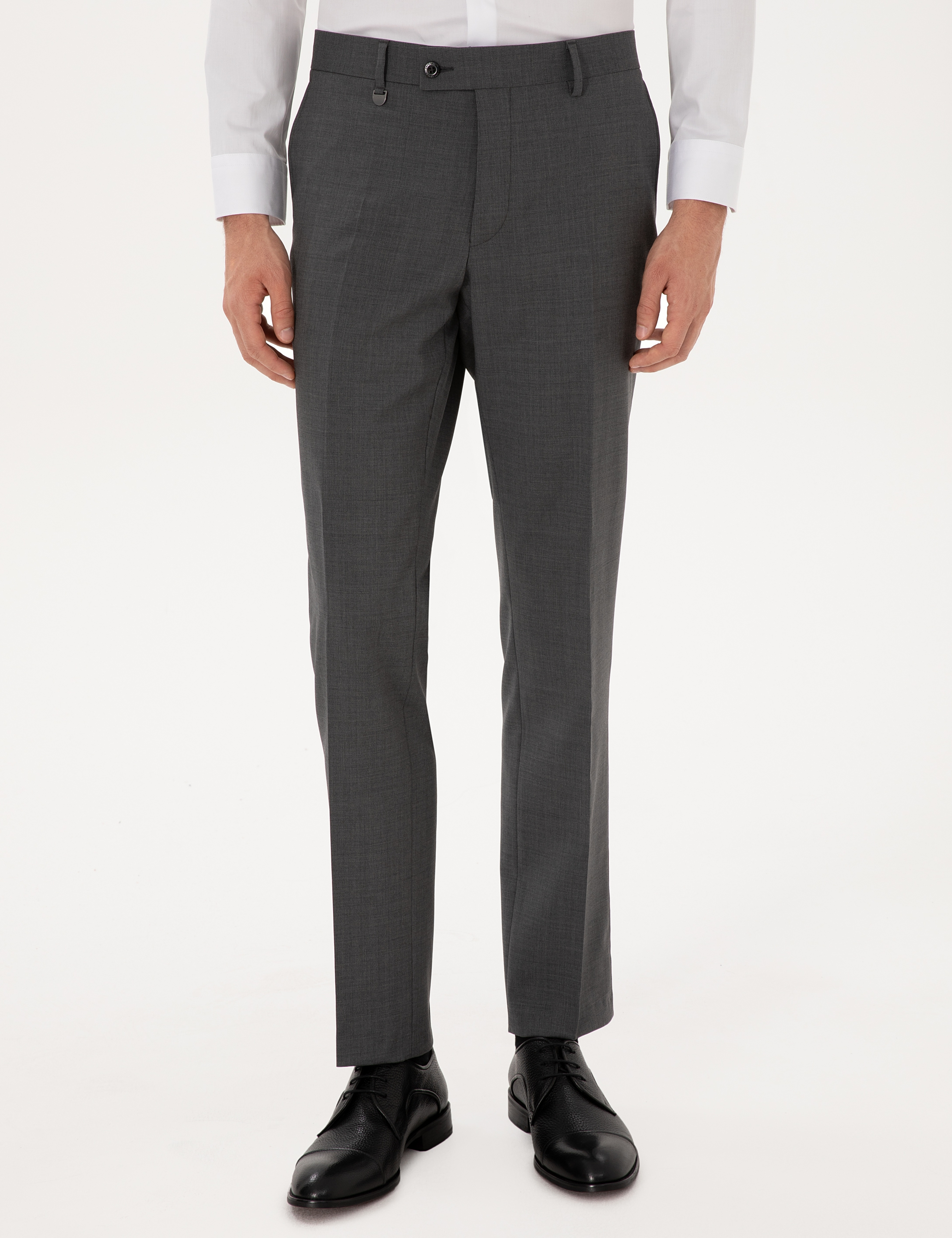 Füme Slim Fit %100 Yün Kumaş Pantolon - Image 2