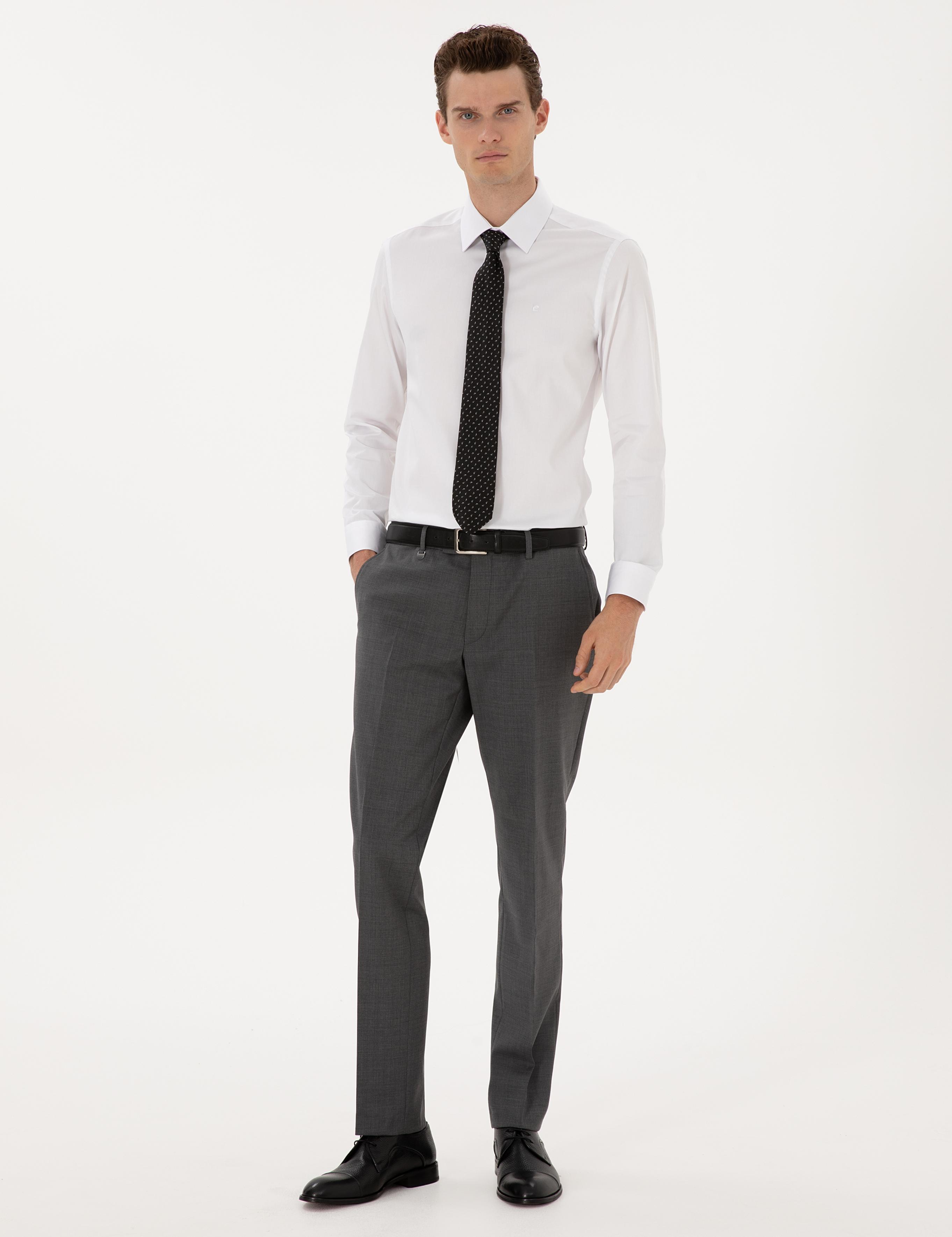 Füme Slim Fit Kumaş Pantolon