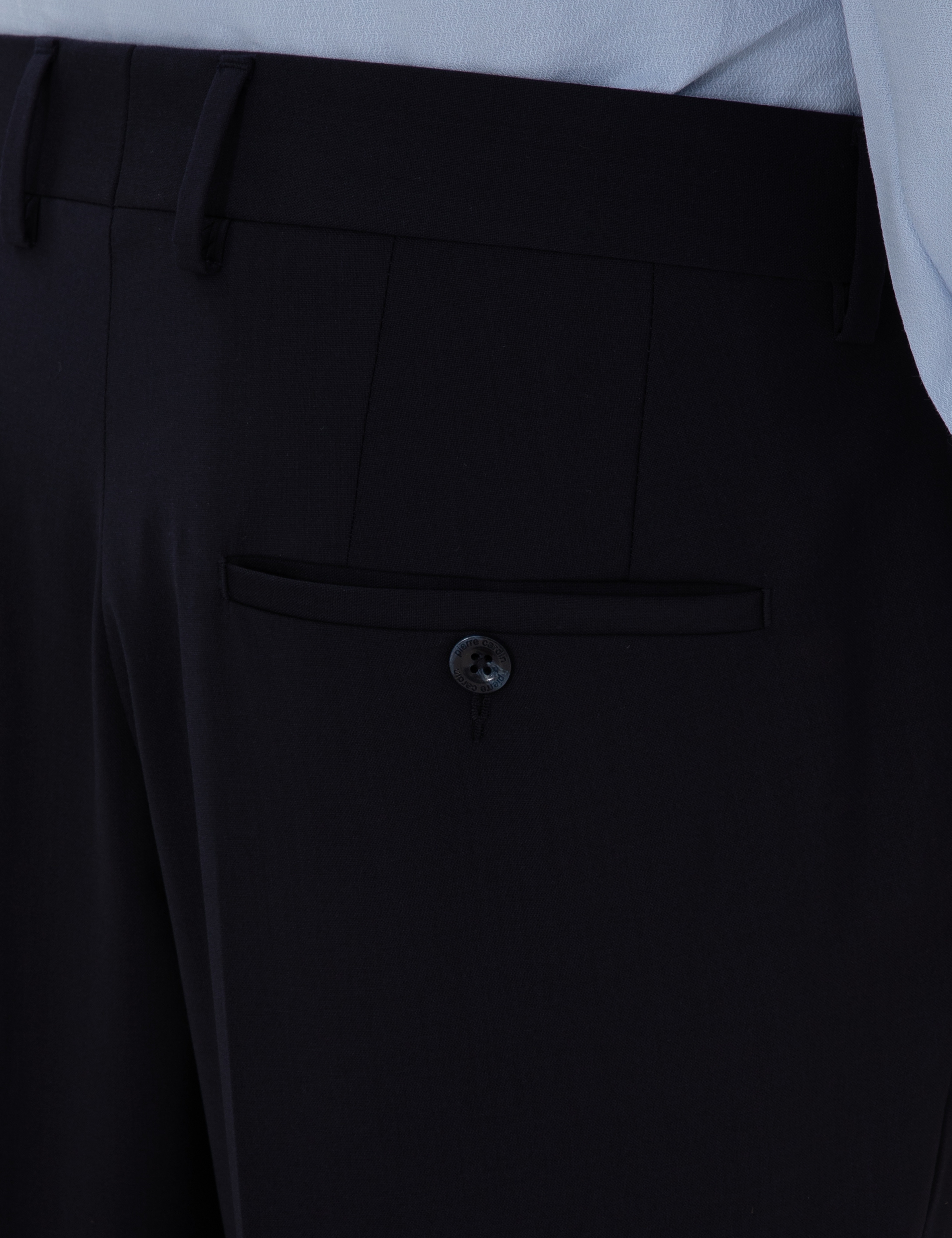 Lacivert Slim Fit %100 Yün Kumaş Pantolon - Image 6