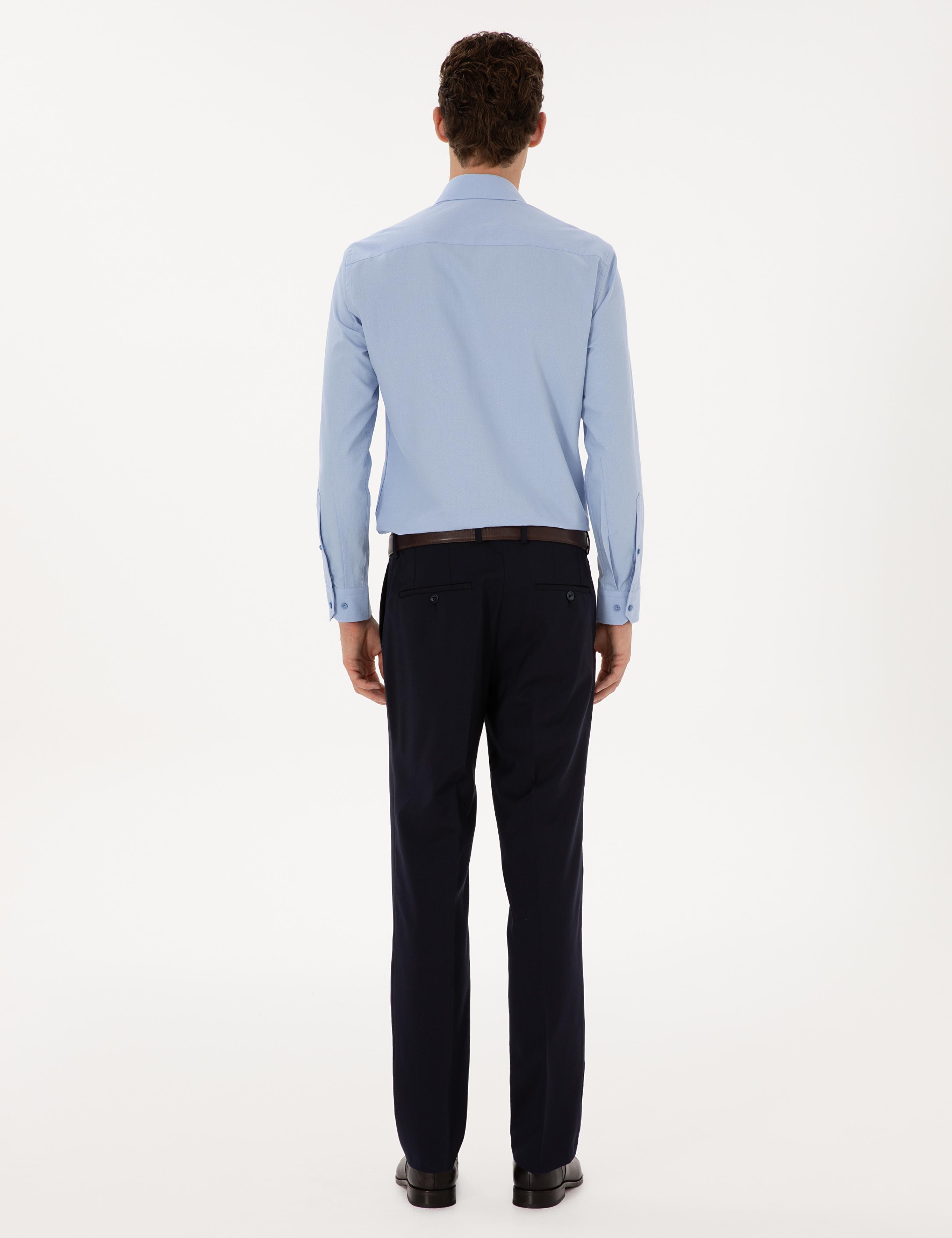 Lacivert Slim Fit Kumaş Pantolon