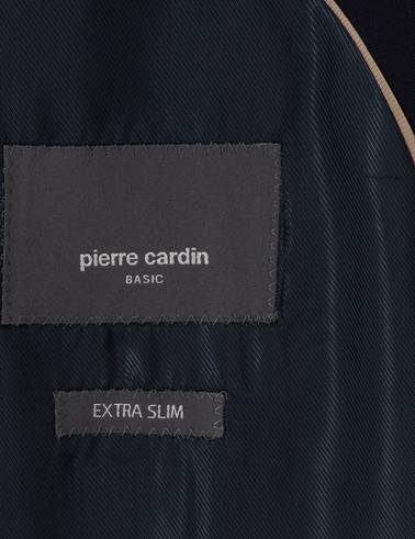 Lacivert Ex. Slim Fit %100 Yün Kruvaze Takım Elbise