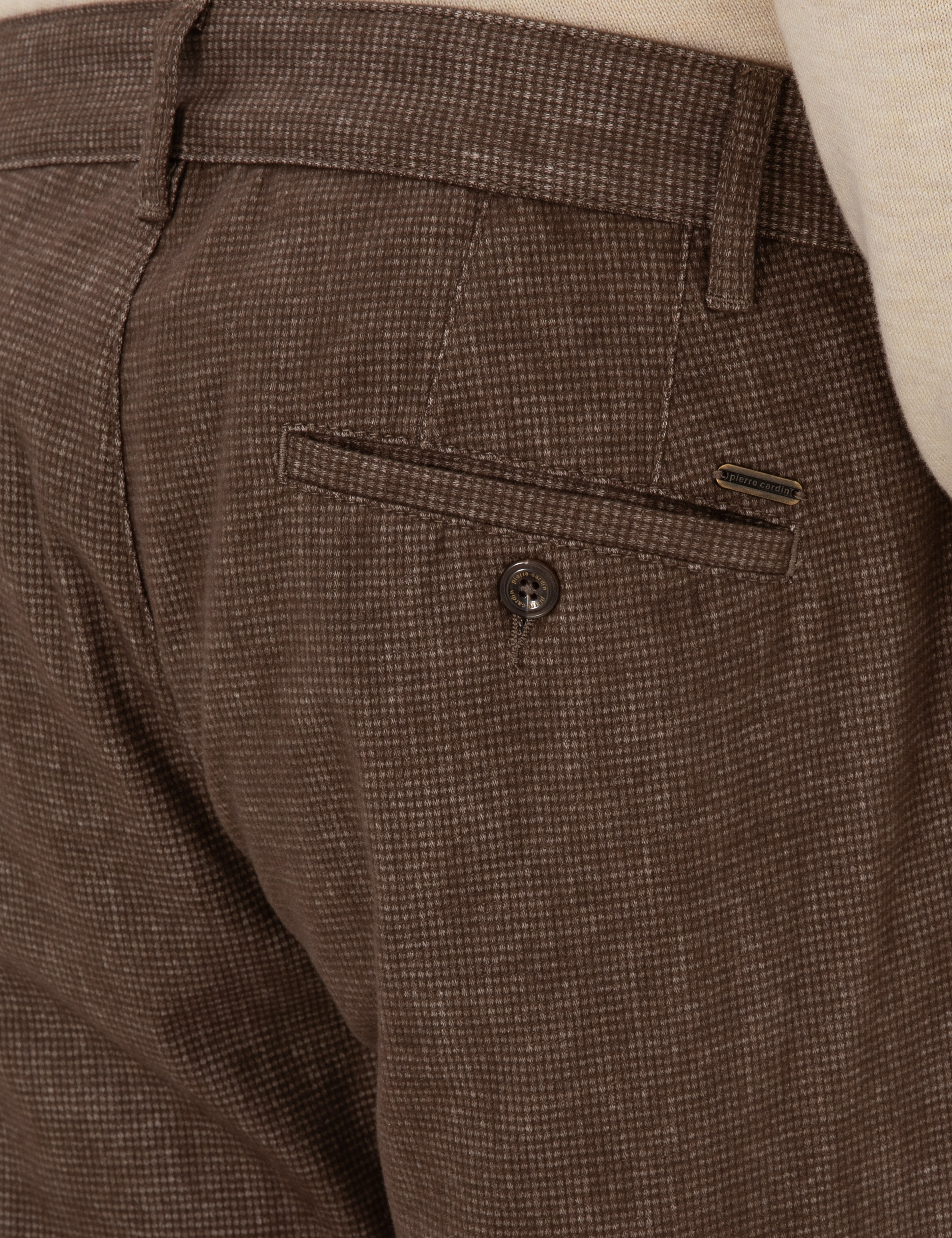 Vizon Slim Fit Beli Lastikli Kanvas Pantolon - Image 6