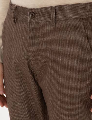 Vizon Slim Fit Beli Lastikli Kanvas Pantolon
