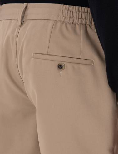 Bej Ex. Slim Fit Kumaş Pantolon