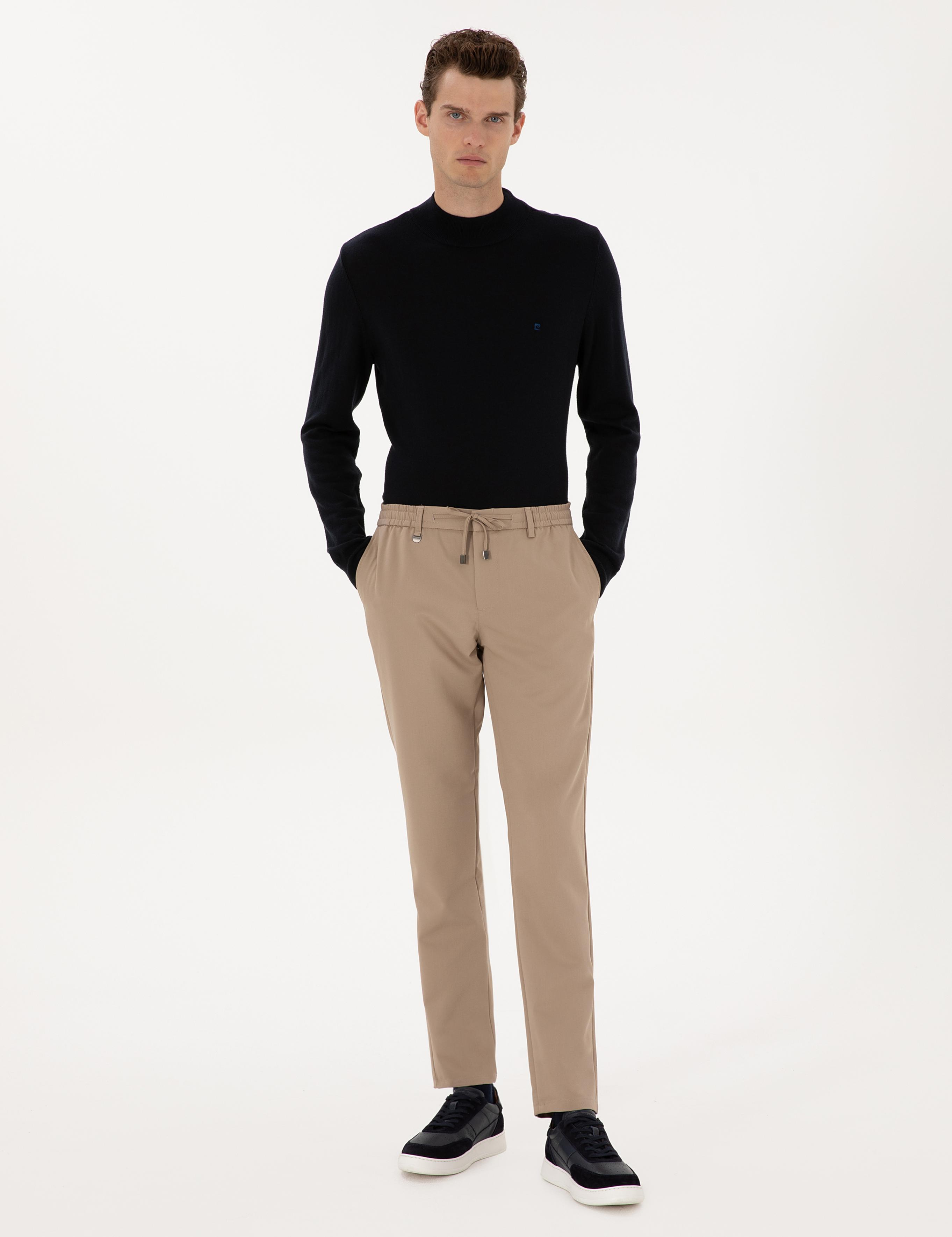 Bej Ex. Slim Fit Kumaş Pantolon