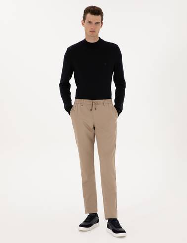 Bej Ex. Slim Fit Kumaş Pantolon