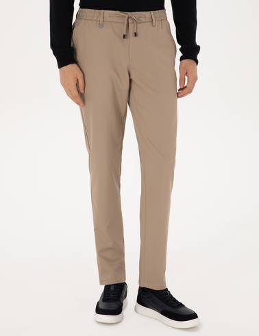 Bej Ex. Slim Fit Kumaş Pantolon