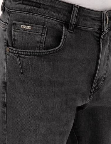Antrasit Slim Fit Jean Pantolon
