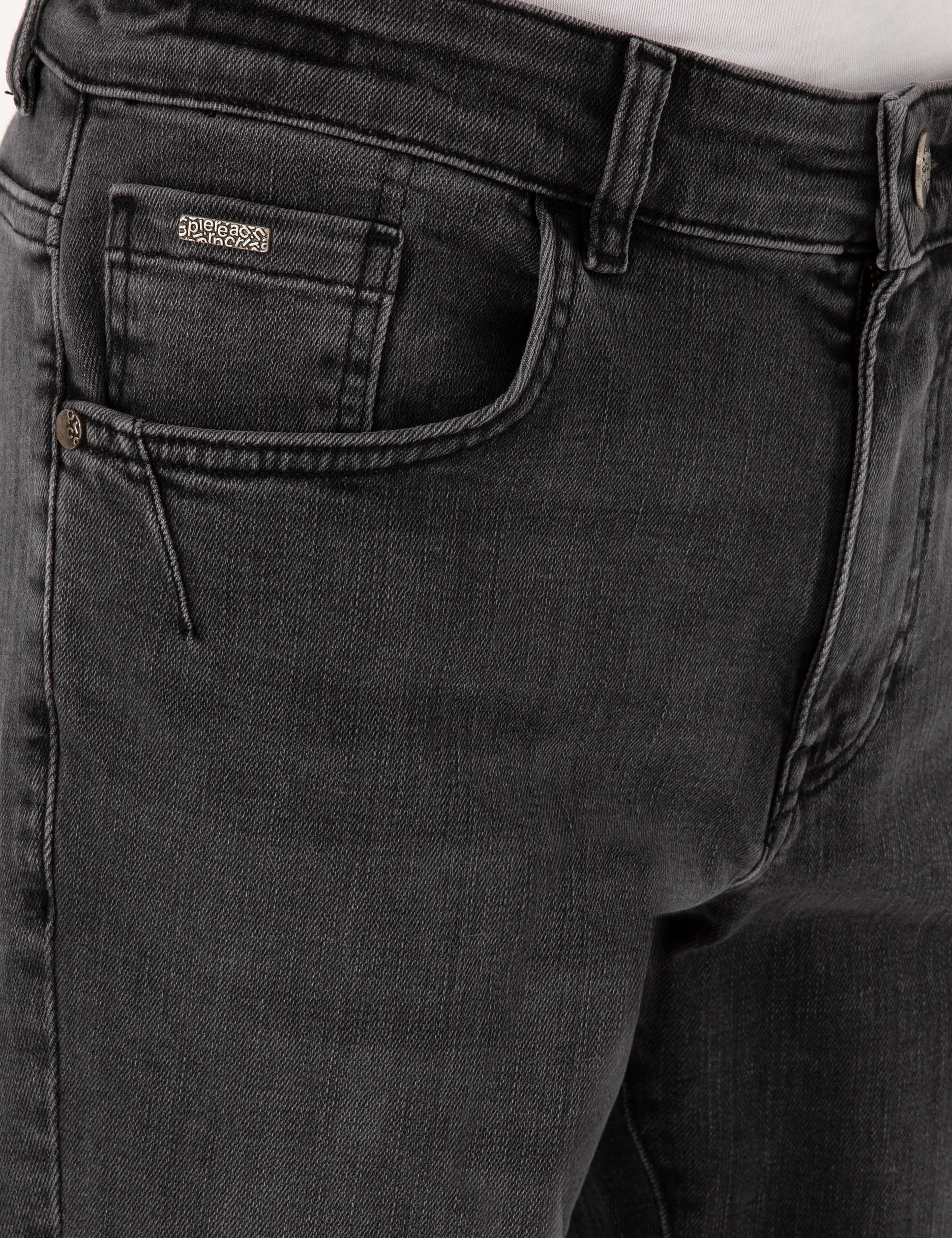 Antrasit Slim Fit Jean Pantolon - Image 5