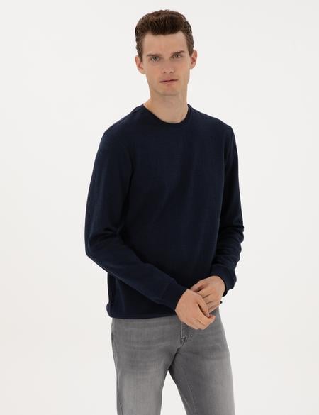 Lacivert Regular Fit Sweatshirt - 50313944033