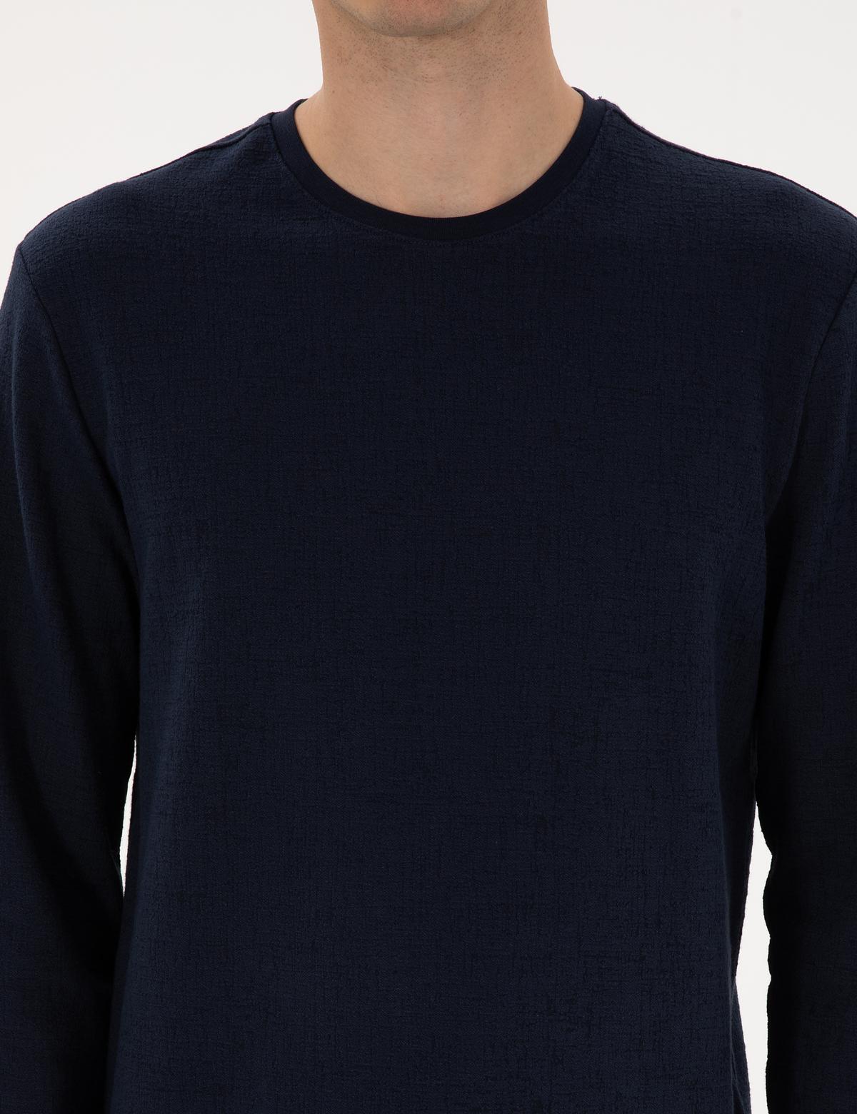 Lacivert Regular Fit Sweatshirt - 50313944033