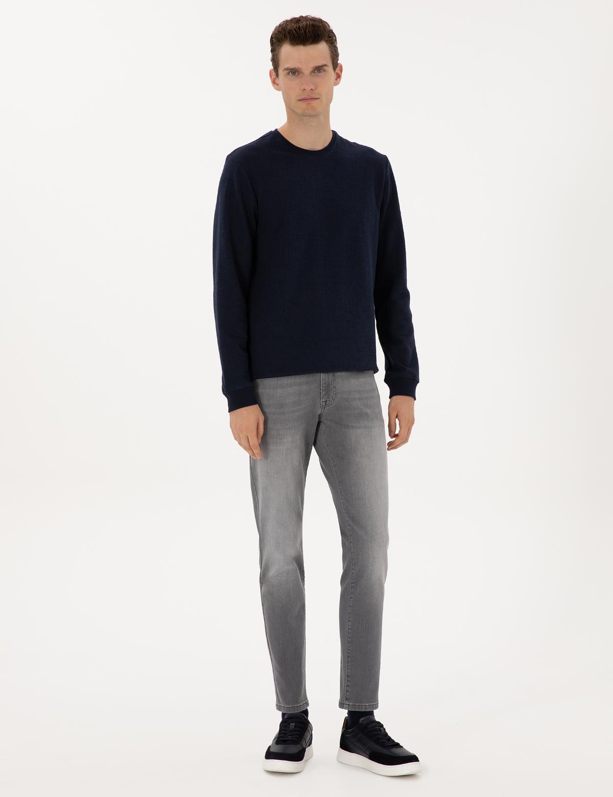 Lacivert Regular Fit Sweatshirt - 50313944033