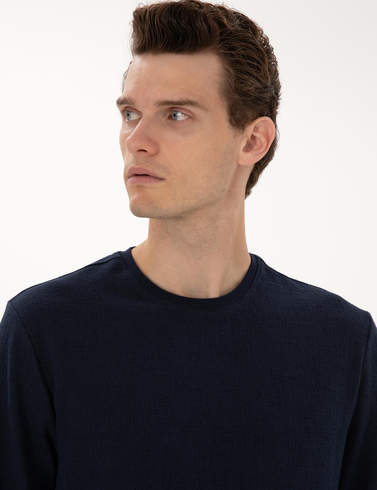 Lacivert Regular Fit Sweatshirt - 50313944033