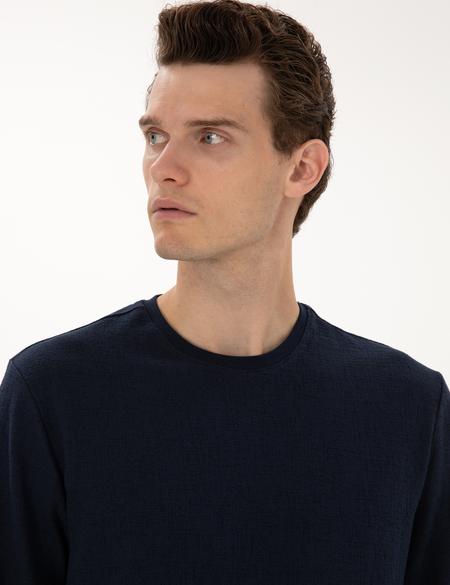 Lacivert Regular Fit Sweatshirt - 50313944033