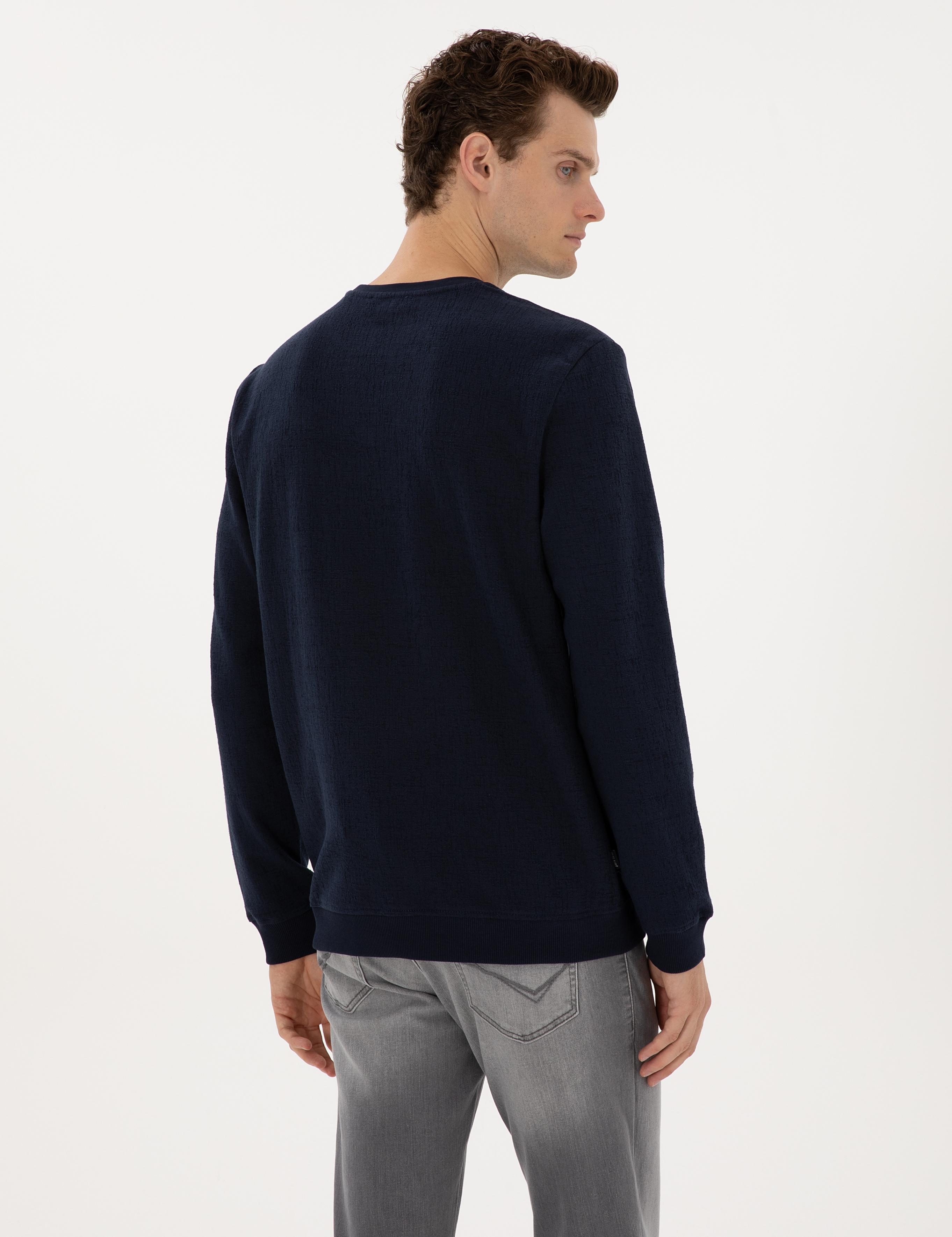 Lacivert Regular Fit Sweatshirt