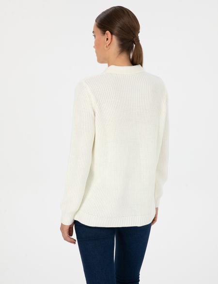 Bej Regular Fit Polo Yaka Kazak - 50316328007